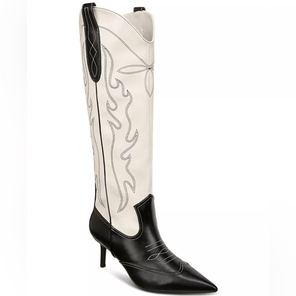 I.N.C. International Concepts Women's Hayleigh Mid-Heel Cowboy Boots Size 10